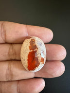 Mexican Fire Opal Cabochon 33x24 mm Approximately 61.65 Carat