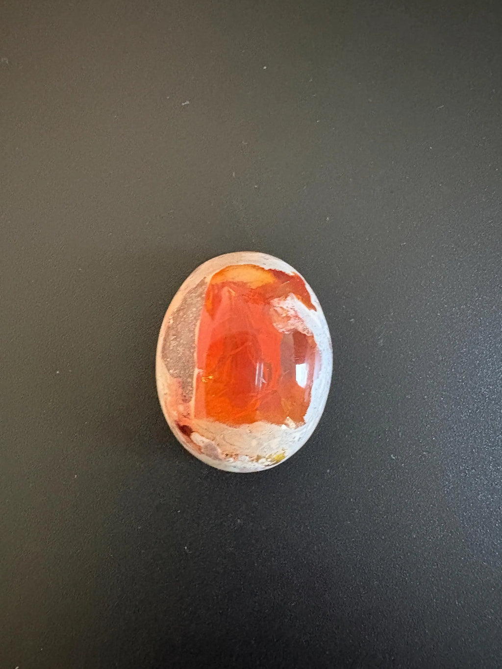 Mexican Fire Opal Cabochon 29x23 mm Approximately 53.38 Carat