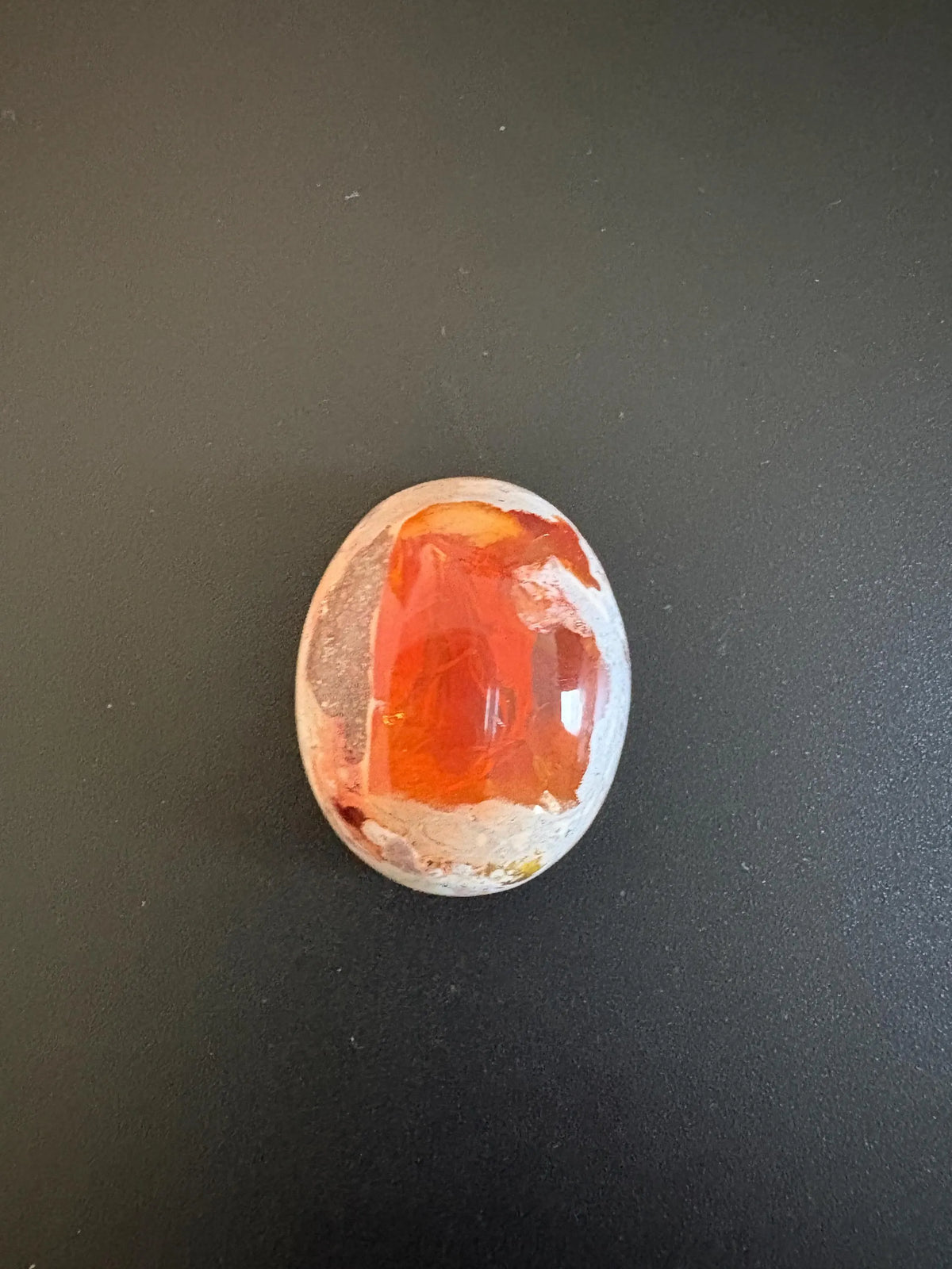 Mexican Fire Opal Cabochon 29x23 mm Approximately 53.38 Carat