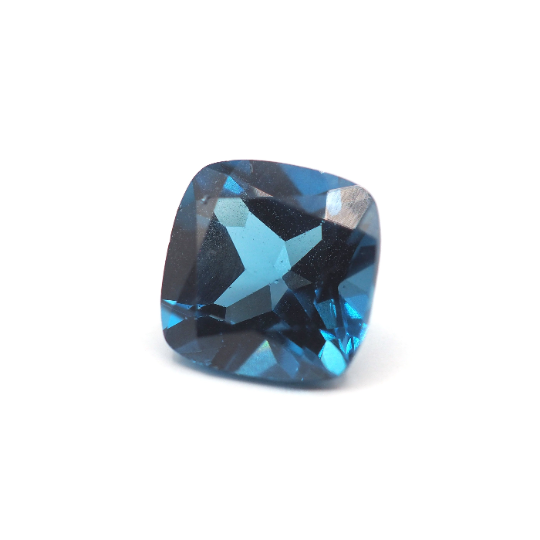 London Blue Topaz Cushion Square 10 x 6.4 mm Single Piece Approximately 4.99 Carat