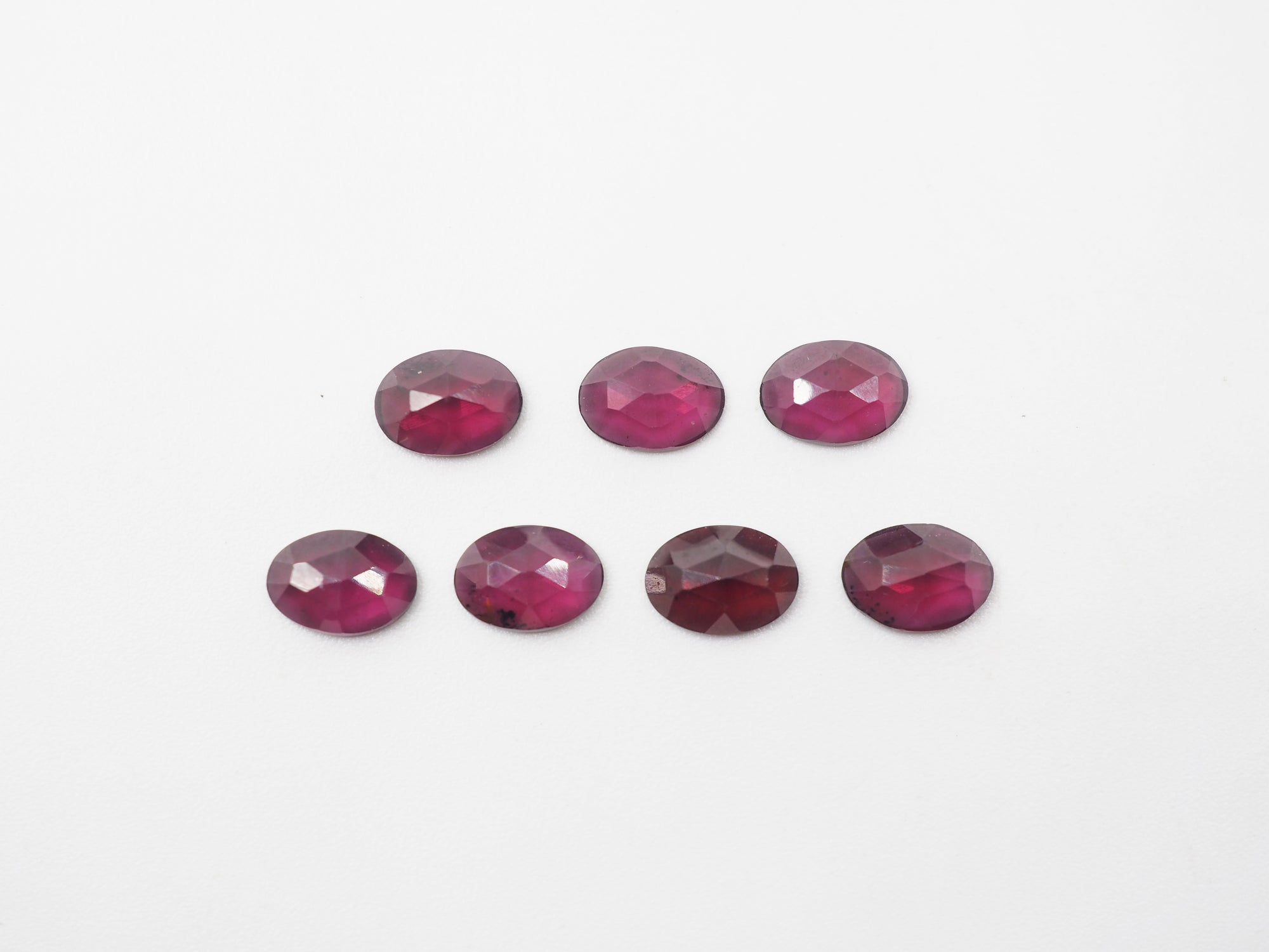 Rose cut Garnet 7x5mm Approximately 5.08 Carat
