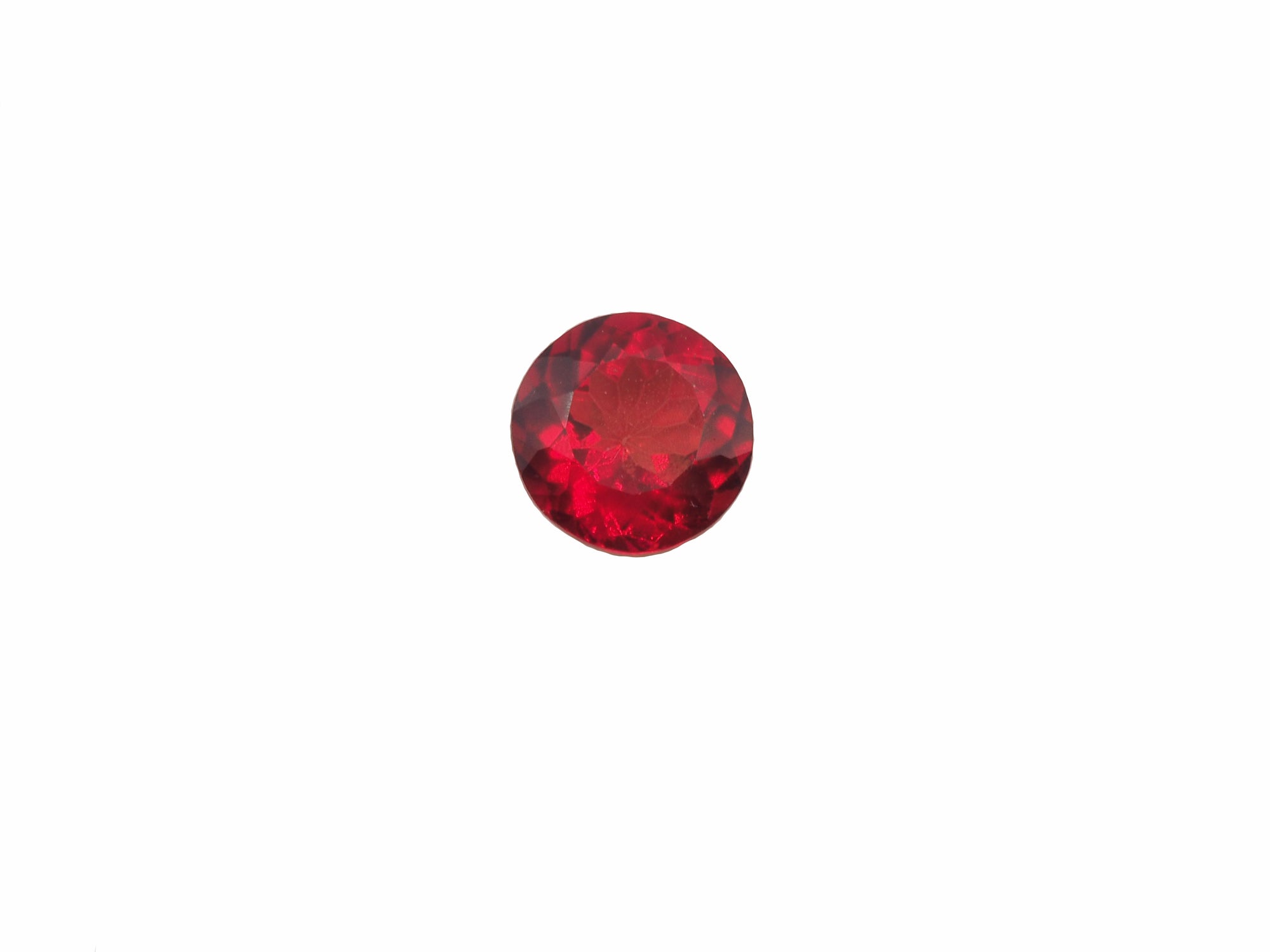 Red Topaz Round 10.3mm Approximately 4.81 Carat