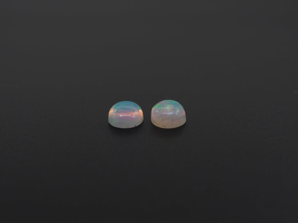 Ethiopian Opal Oval Shape 8x6 mm  Approximately 1.60 Carat , 2 Pieces (GTG-OP-176)