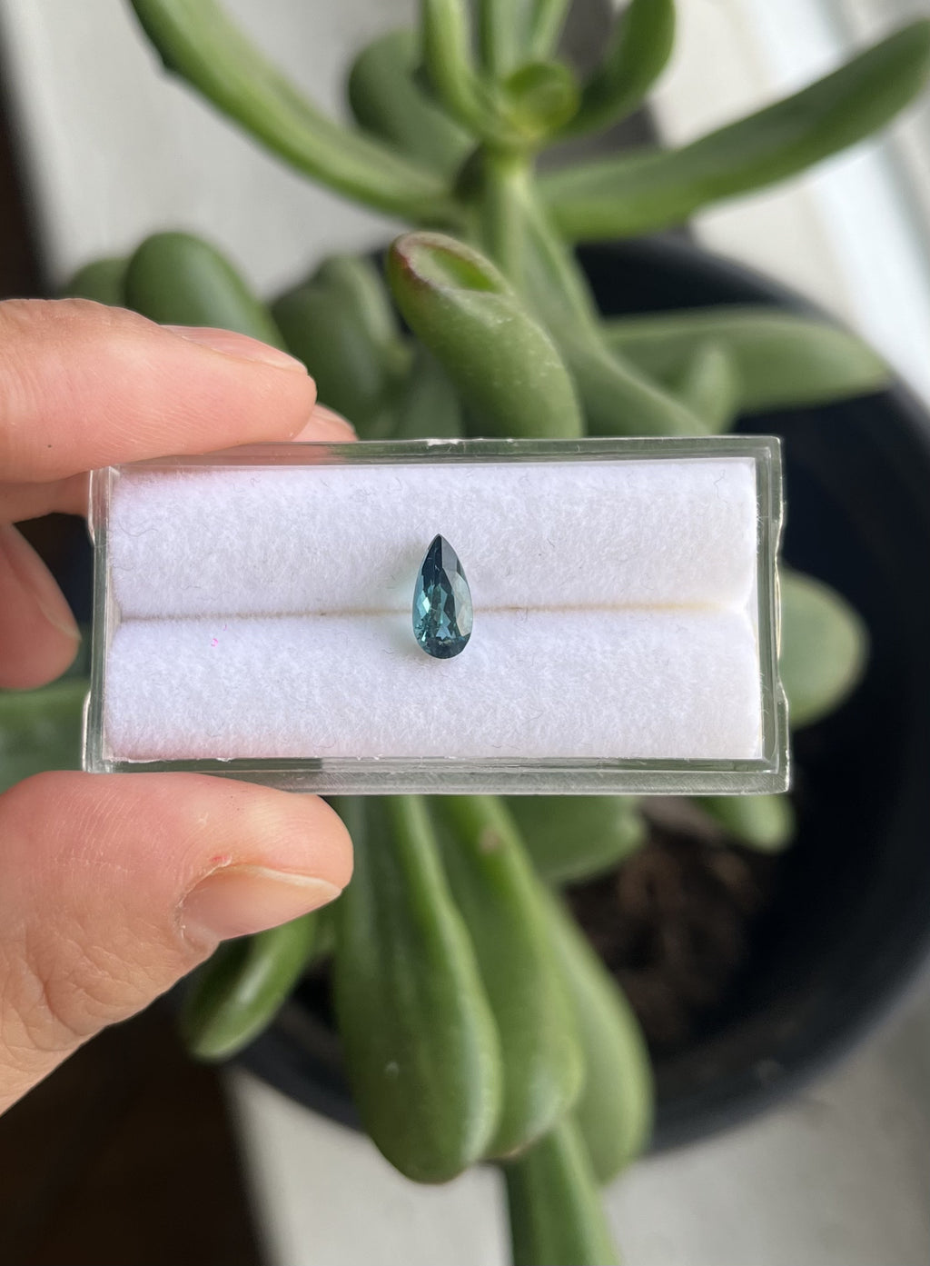 Tourmaline Faceted  Teardrop  8.8x4mm Single Piece Approximately 0.83 Carat