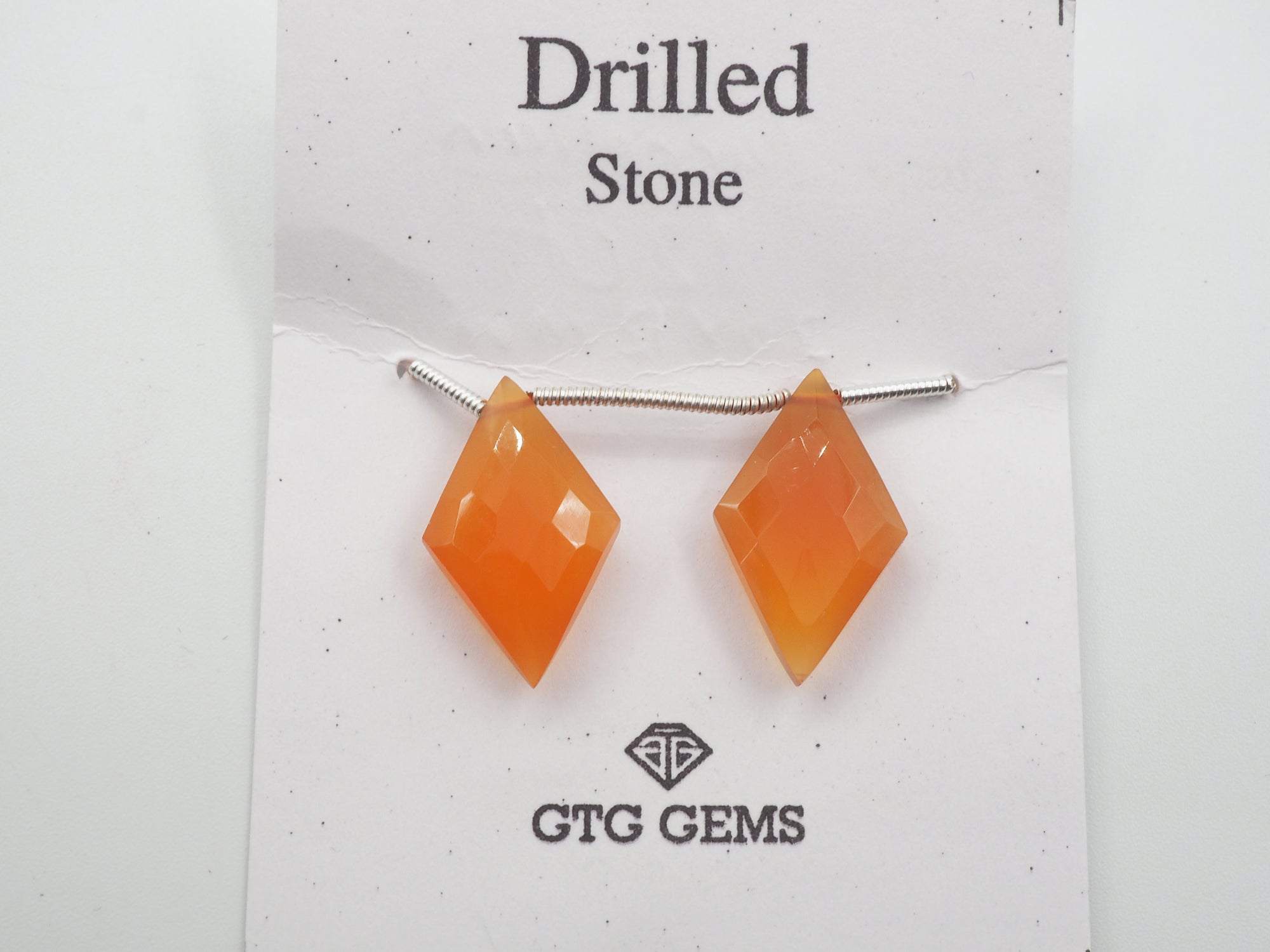 Natural Carnelian Drilled Shield  Shape 20x12mm Approximately 11 Carat