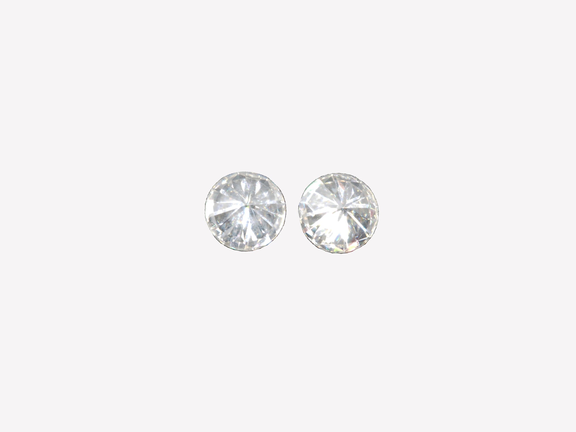 Moissanite Round Shape  7.8mm Matching Pair Approximately 2.87 Carat