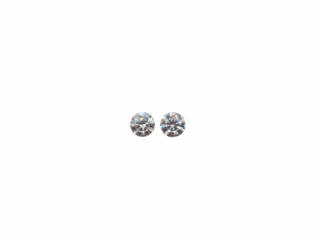 Moissanite Round Matching Pair 5mm Approximately 0.87 Carat