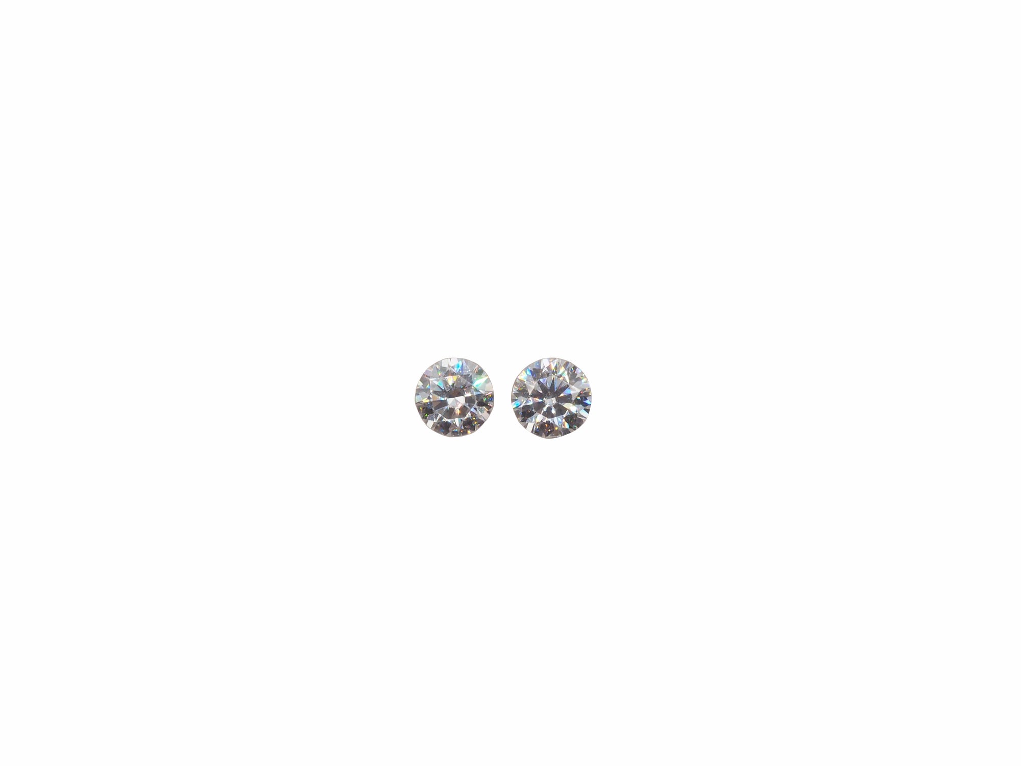 Moissanite Round Matching Pair 5mm Approximately 0.87 Carat