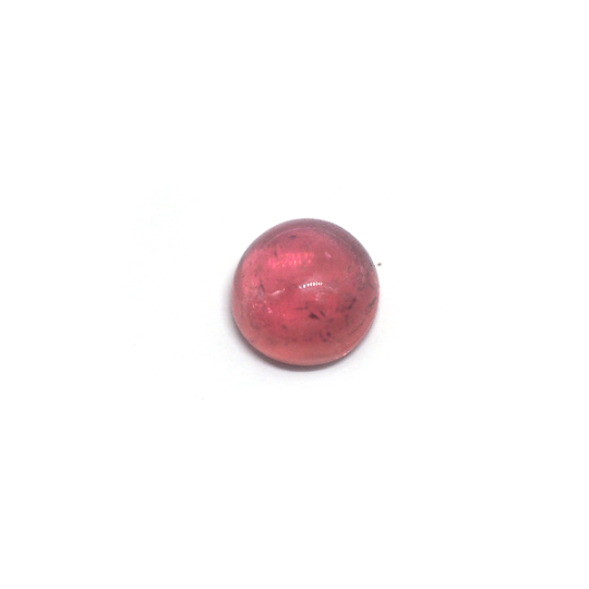Rubellite Round Cabochon 9 x 8 mm Single Piece Approximately 2.15 Carat