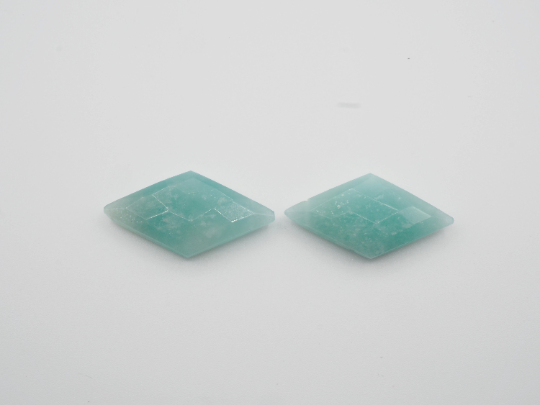 Amazonite Drilled Matching Pair Kite Shape 30 x 15mm