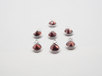 7x5mm Garnet Bezel, Single Connector, Garnet Bezel, Garnet Charm