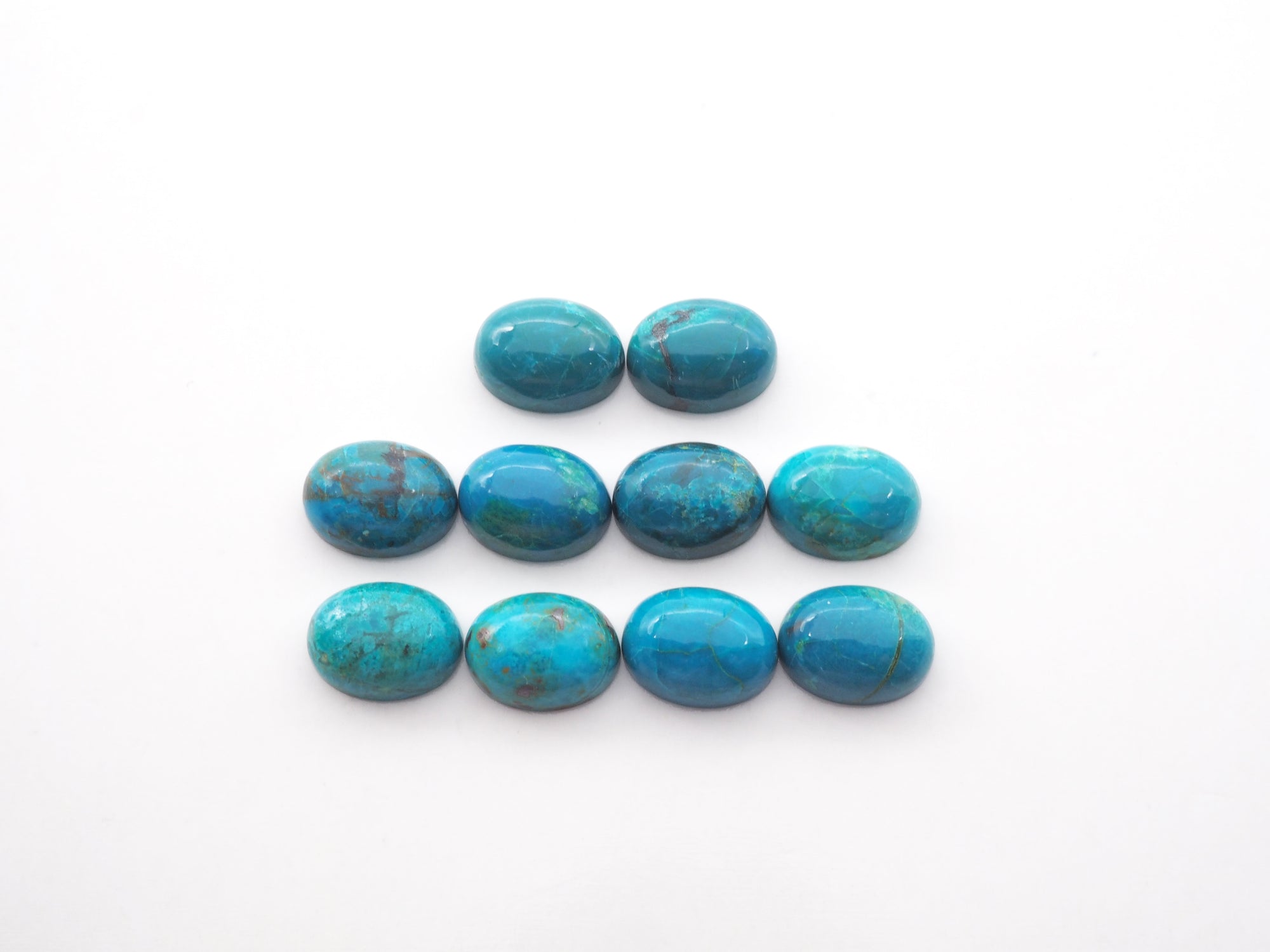Chrysocolla Cabs Oval 8.5x6.5mm Approximately 13.7 Carat