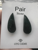 Heliotrope( Blood Stone ) Matching Pair Approximately  16 Carat