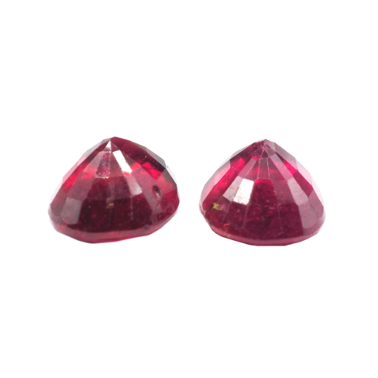 Madagascar Ruby Oval 8x6 mm Approximately 3.47 Carat, 2 Pieces