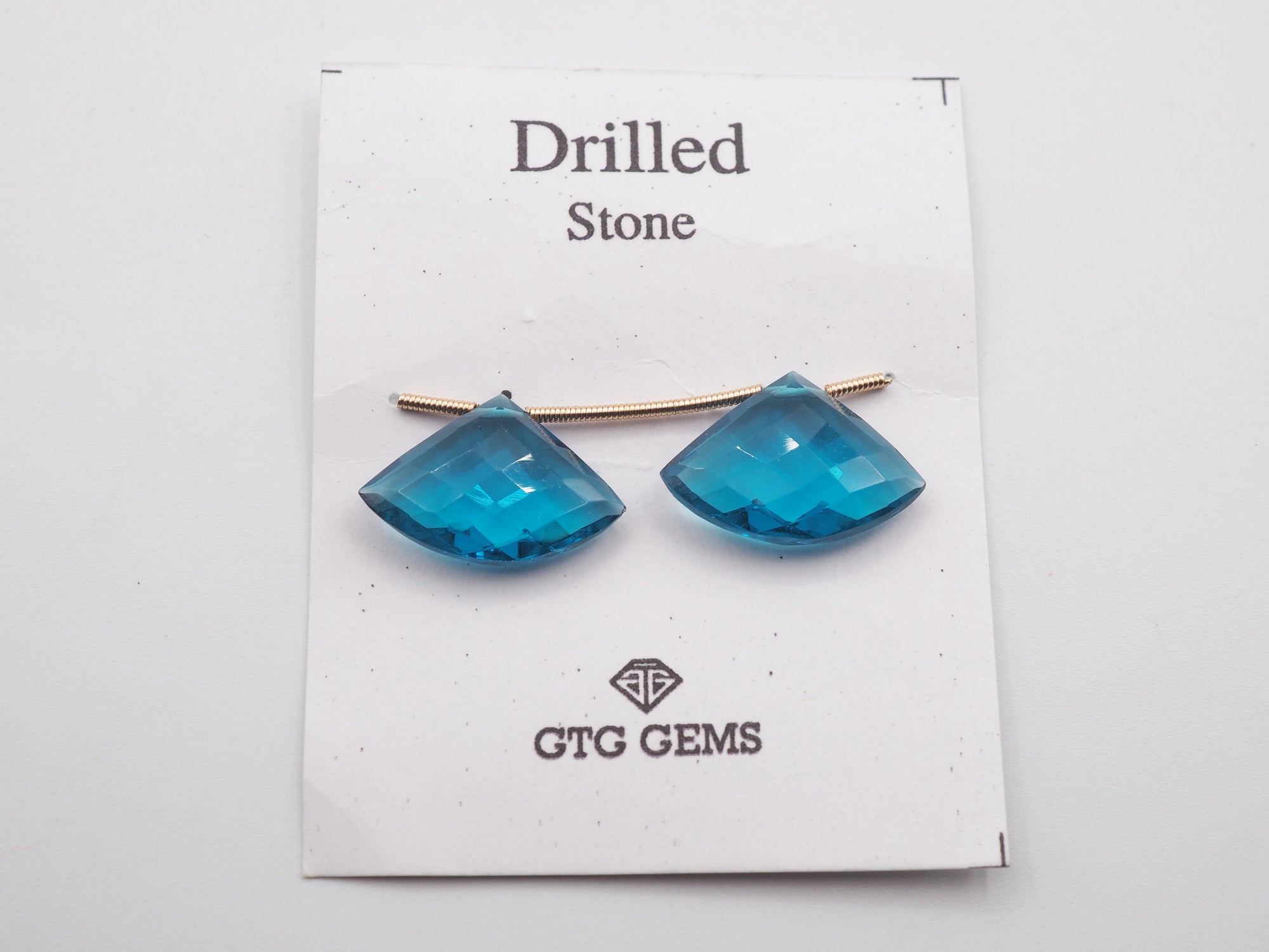 Drilled London Blue Topaz Hydro 22x13mm Approximately 19 Carat