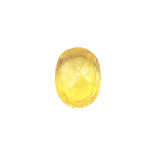 Yellow Sapphire Oval Shape 10.5x8x4.5 mm Single Piece Approximately 3.94 Carat