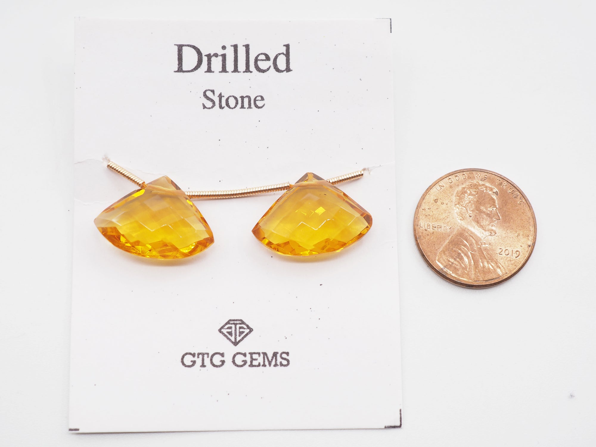 Drilled Citrine Hydro 14x20mm Approximately 14.50 Carat