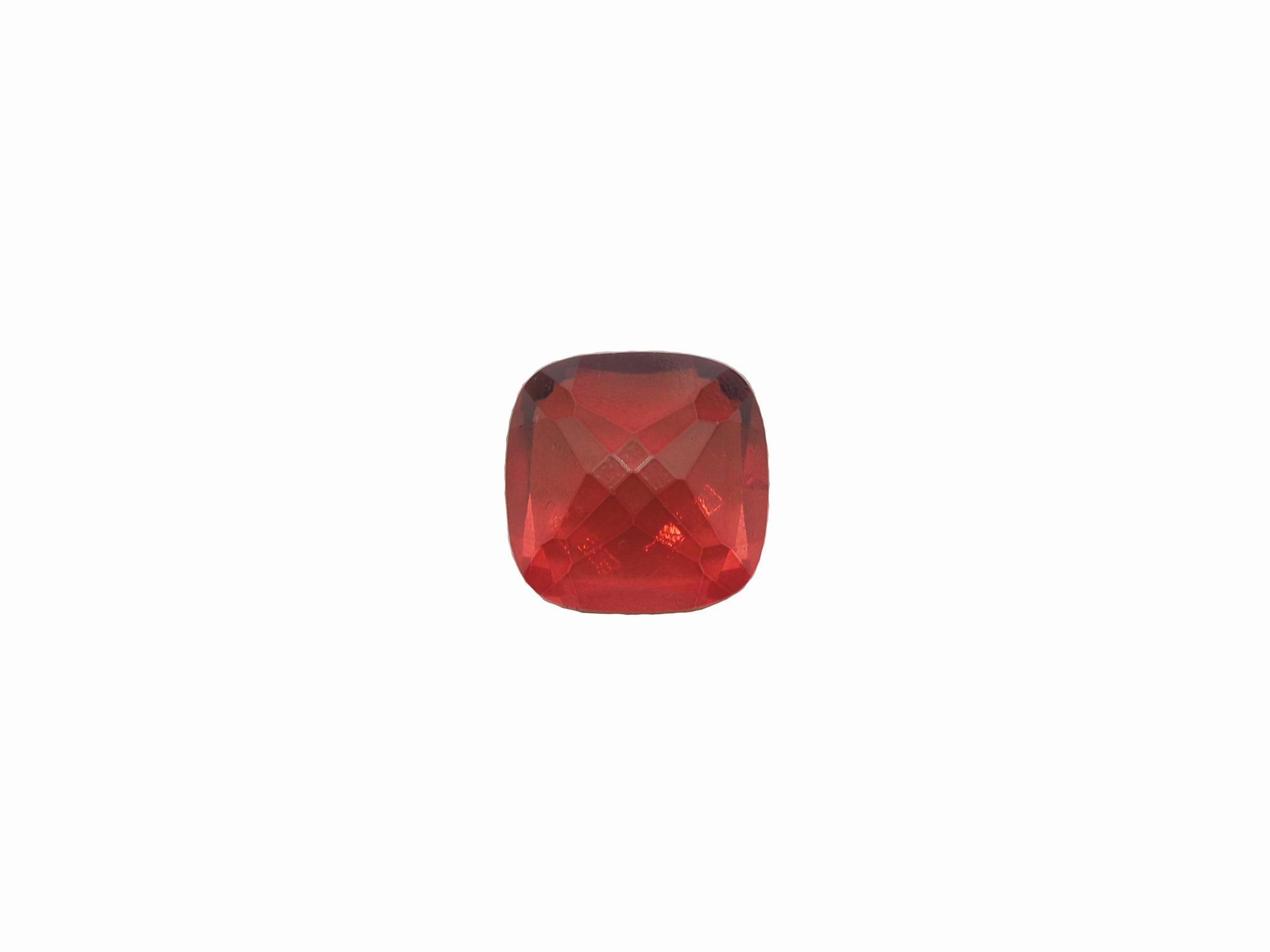 Red Topaz Cushion Shape 10.3x10.3mm  Approximately 5.54 Carat