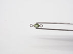 6x5mm Peridot Silver Bezel, Double Connector, Peridot teardrop  Bezel, Peridot Charm