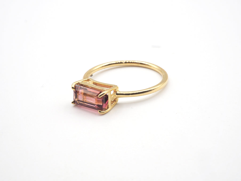 18K Yellow Gold Tourmaline Ring