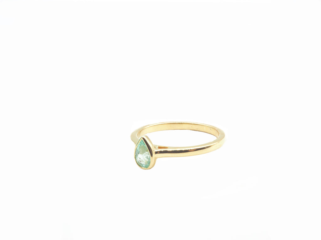 18K Yellow Gold Paraiba  Ring
