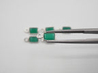 Green Onyx Silver Bezel 6x4 mm, Single Connector, Approximately 6.45 carat (GTG-SBO-7)