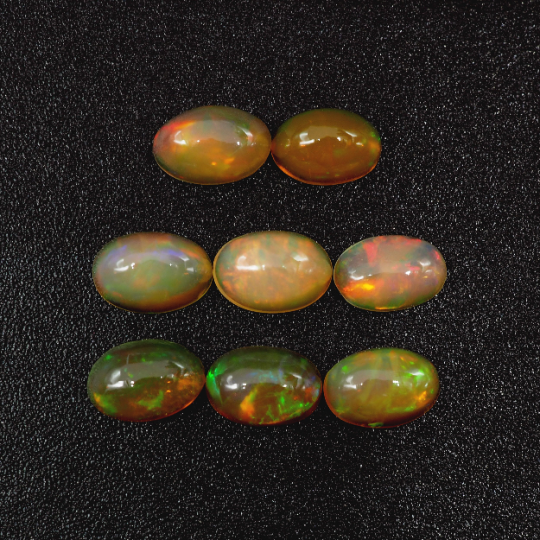 Ethiopian Opal Cabs Oval 6 x 4 mm  Approximately 2.53 Carat