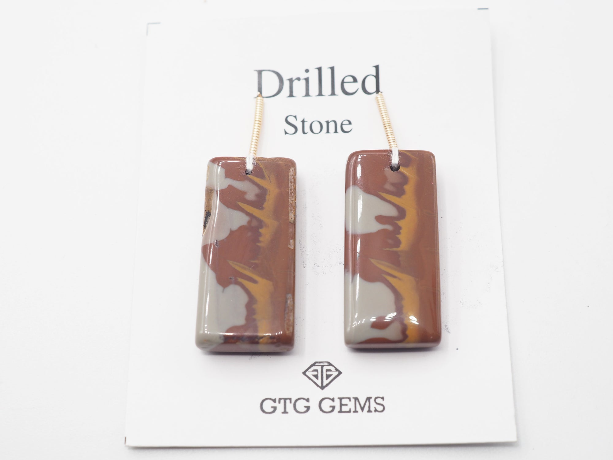 Drilled Noreena Jasper 27x12.5mm Approximately43.50 Carat