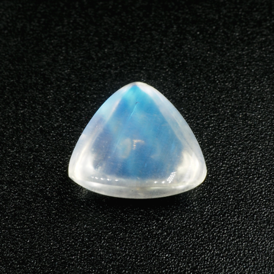 Rainbow Moonstone Trillion Shape  10 x 10.5 x 4.5 mm Single Piece Approximately 3.08 Carat