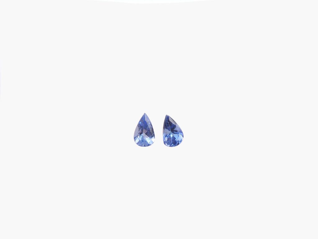 Tanzanite Pear Shape Matching Pair 5.9 x 3.8 mm  Approximately 0.72 Carat