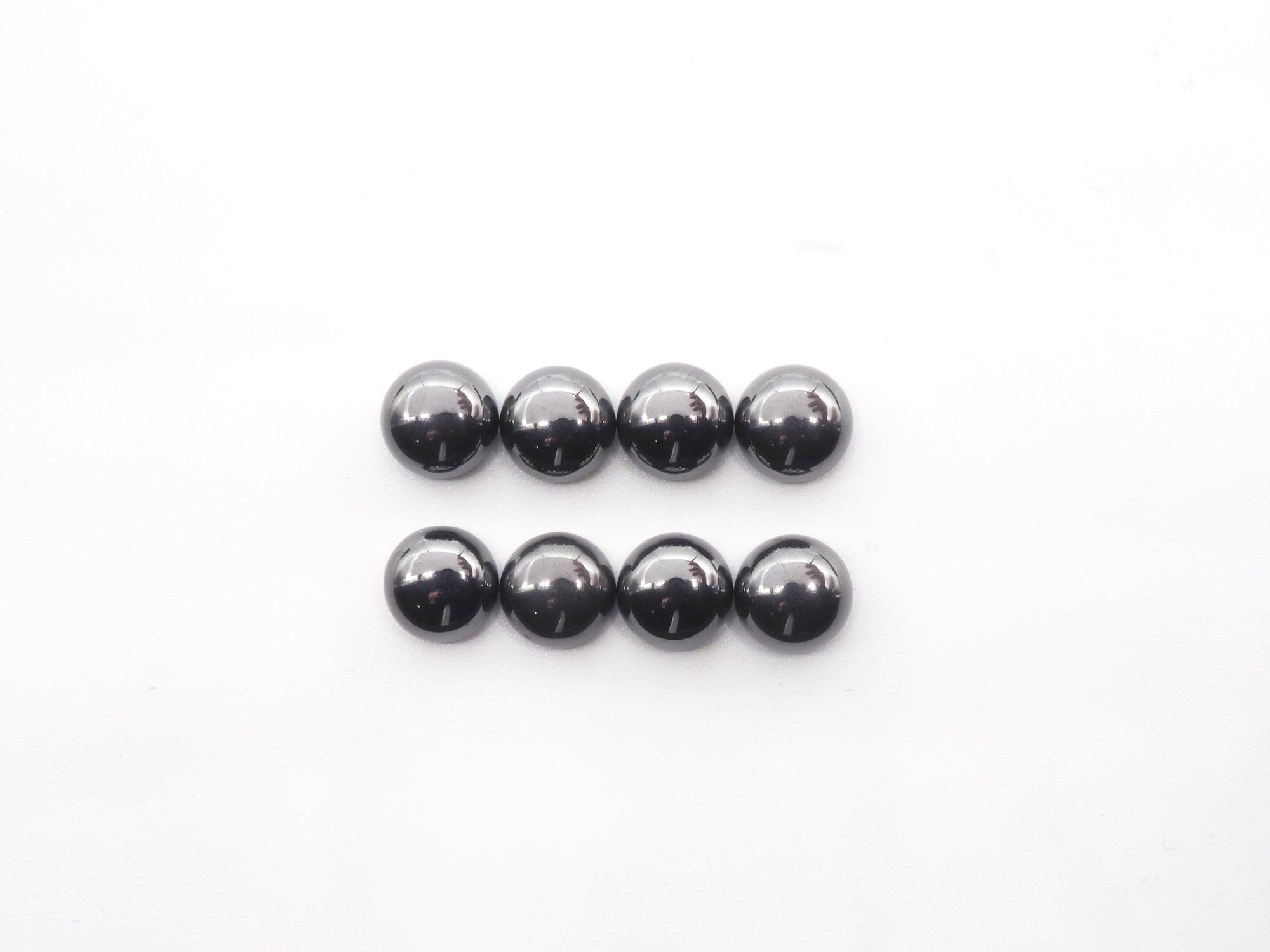 Hematite Round Cabs 7mm, Approximately 20.71 Carat