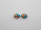 Oyster Copper Turquoise Cabochon Oval 10x8 mm Approximately 5.70 Carat (GTG-OT-27)