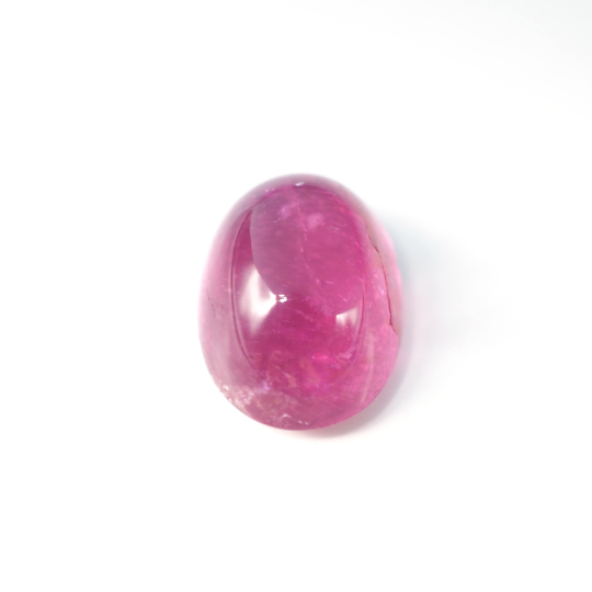Rubellite Oval Cabochon 11.0 x 8.0 x 6.0 mm Single Piece Approximately 4.20 Carat