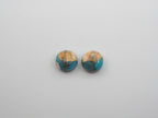 Oyster Copper Turquoise Cabochon Round 9 mm Approximately 6 Carat (GTG-OT-40)