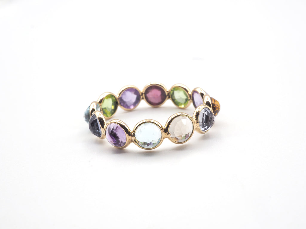 14K Yellow Gold  Mix Gemstone Ring