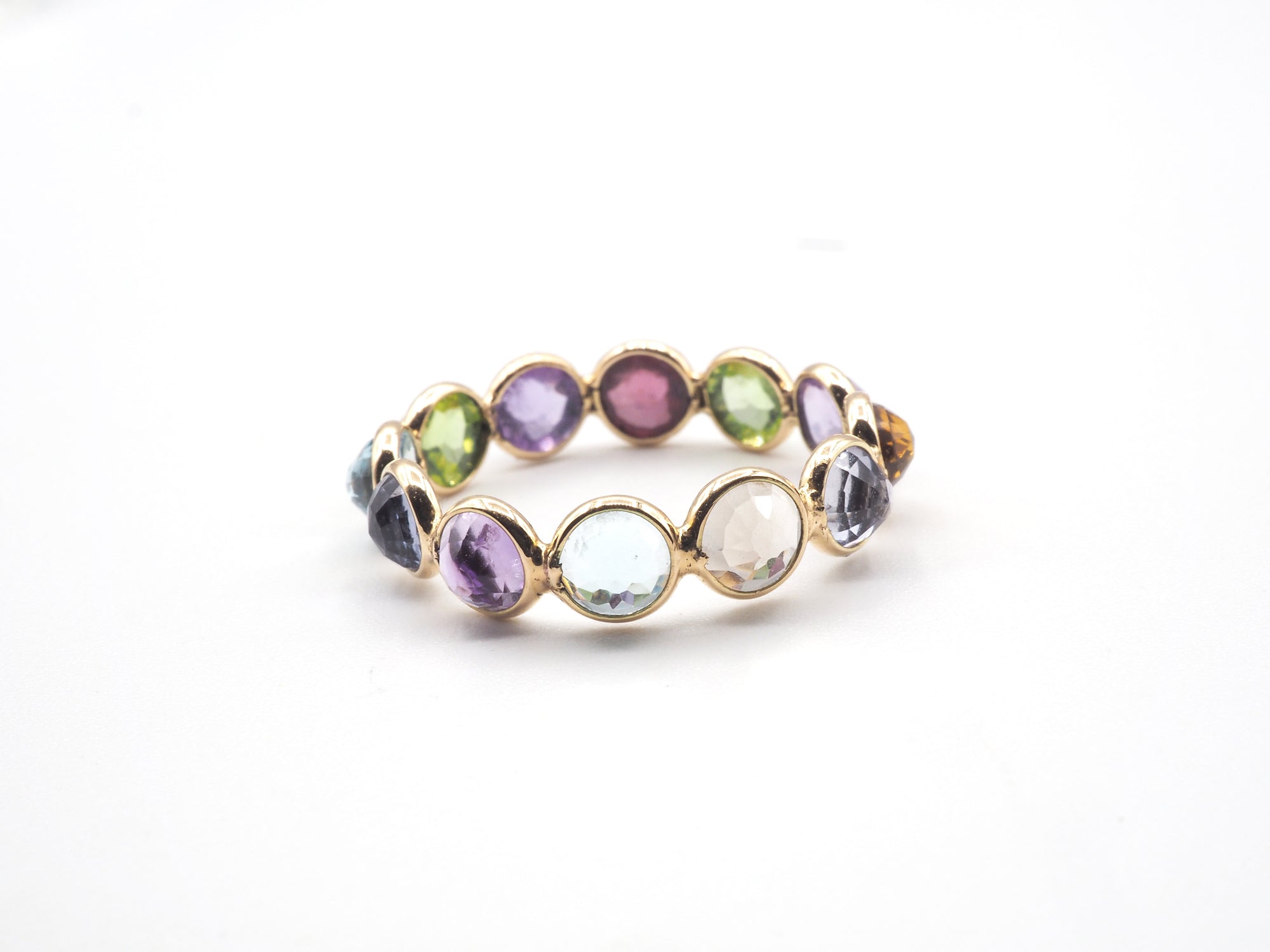14K Yellow Gold  Mix Gemstone Ring