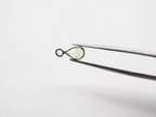 6x4mm Peridot Silver Bezel, Single Connector Peridot Bezel, Peridot Charm, 6 pcs