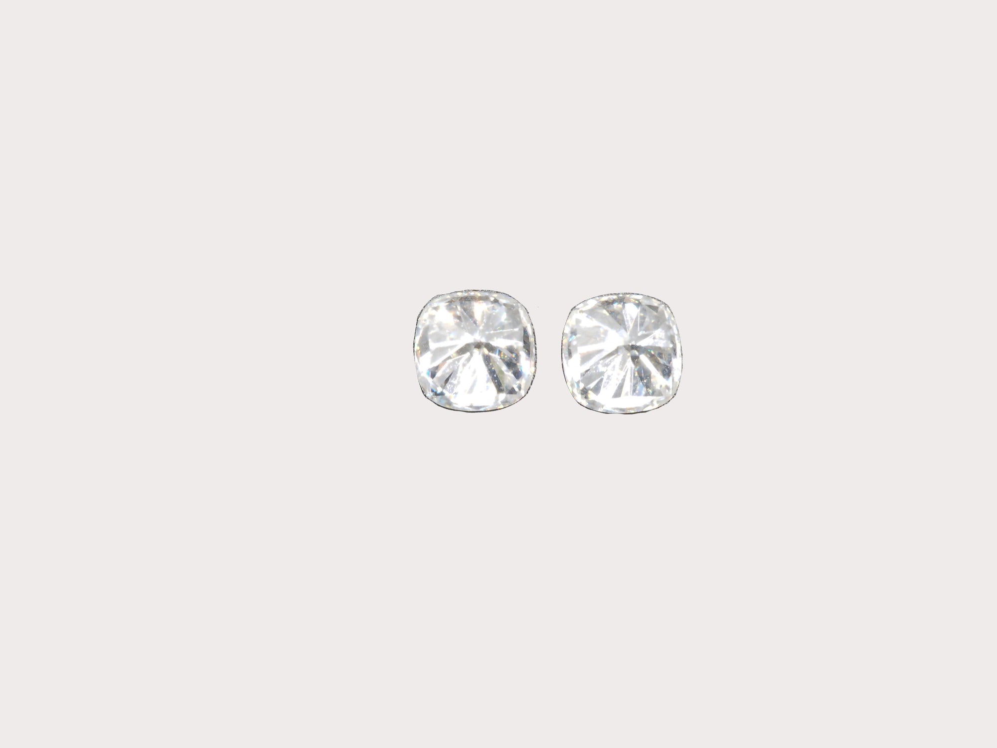 Moissanite Cushion Shape 6.5mm Matching Pair Approximately 2.56 Carat