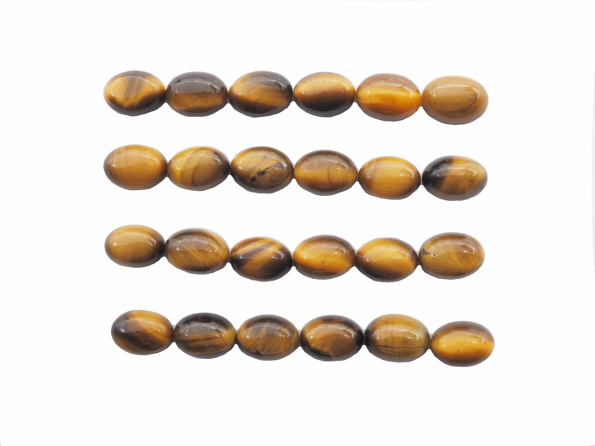 Tiger's  Eye Cabs 7x5mm Approximately 21.99  Carat , 24pcs