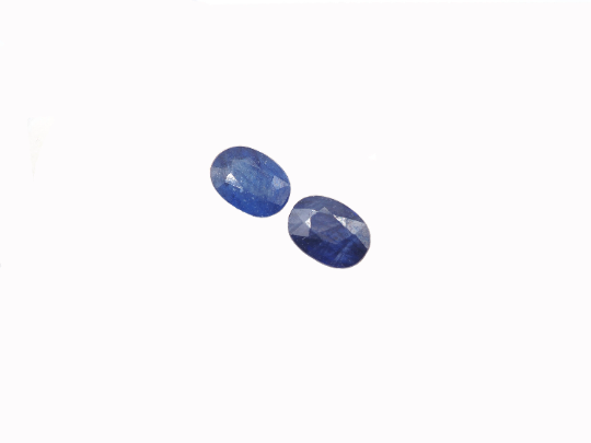 Blue Sapphire Oval Shape 7x5 mm Matching Pair Approximately 1.63 Carat