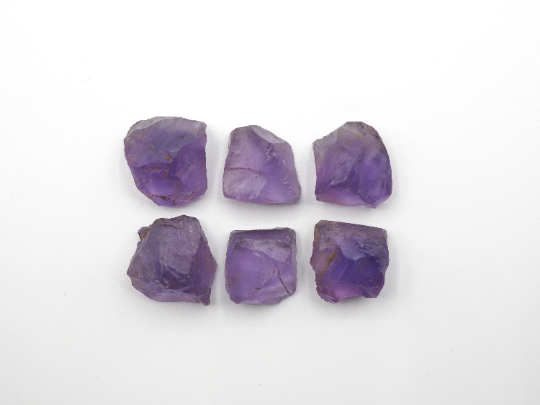 Natural Amethyst Rough Slice bottom flat, 10mm-13mm approximately 31.97 Carat