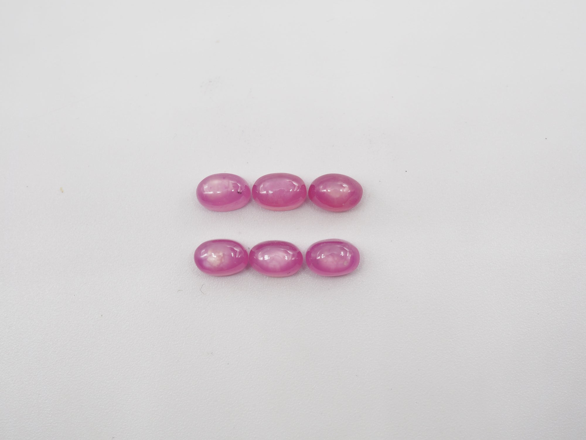 Ruby  Cabs 6x4mm Oval Shape  Approximately 4.8 Carat