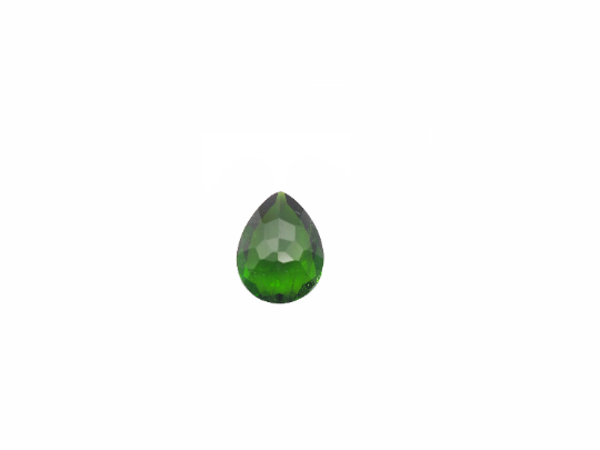 Chrome Diopside Pear Shape 9.0x 7.0x 4.0 mm Single Piece Approximately  1.66 Carat