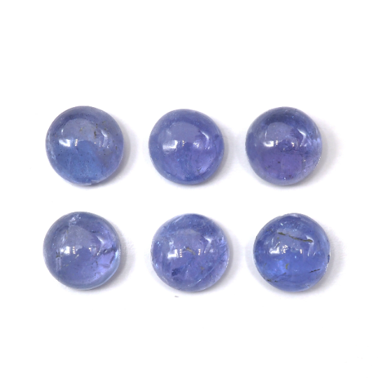 Tanzanite Cabs Round 7 mm Approximately 10.28 Carat