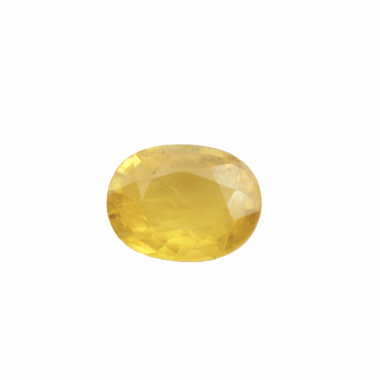 Yellow Sapphire Oval Shape 10.5x8x4.5 mm Single Piece Approximately 3.94 Carat