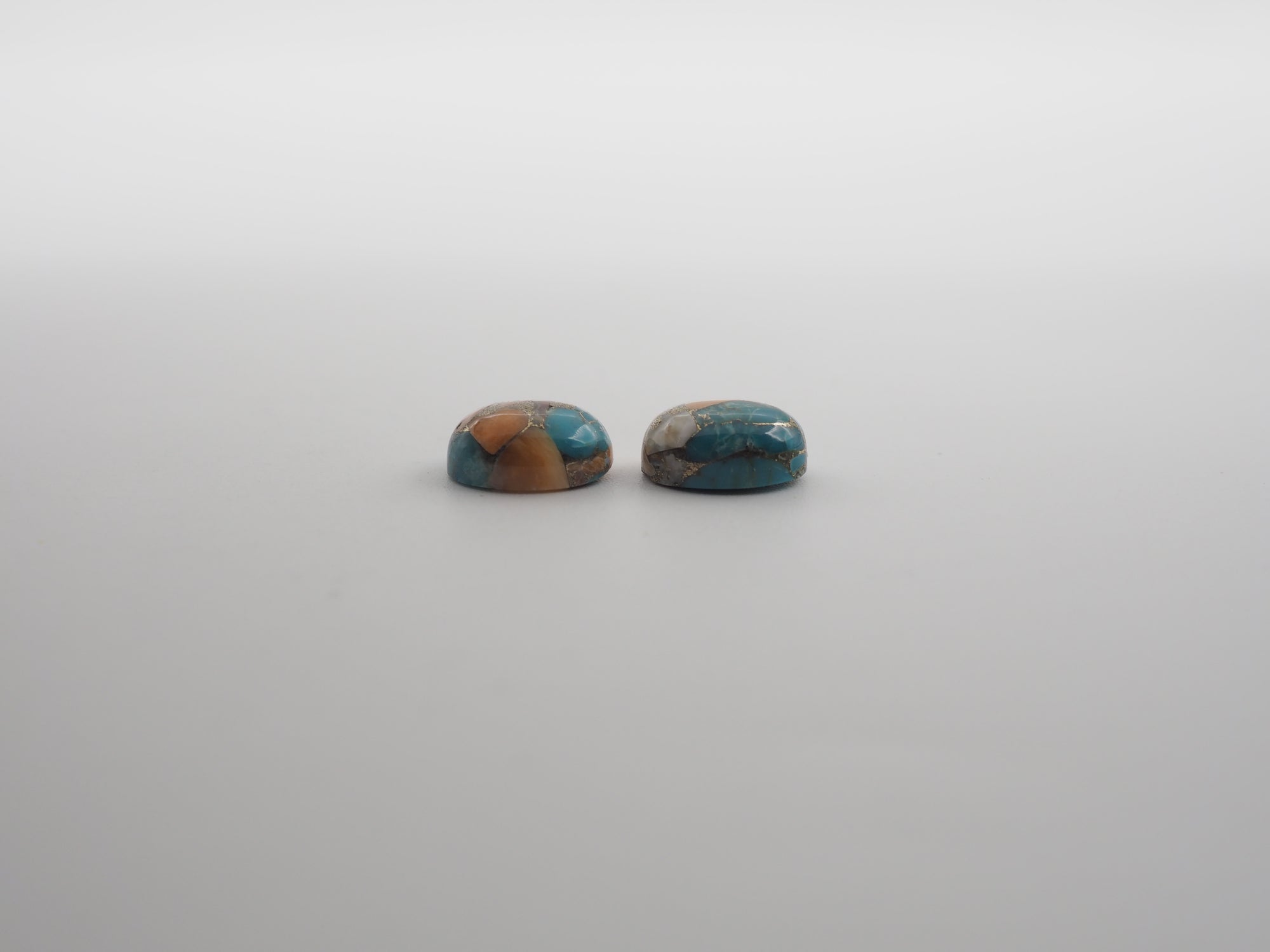 Oyster Copper Turquoise Cabochon Oval 10x8 mm Approximately 6.09 Carat (GTG-OT-31)