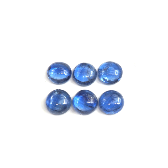 Kyanite Cabs Round 6mm Approximately 6.52 Carat