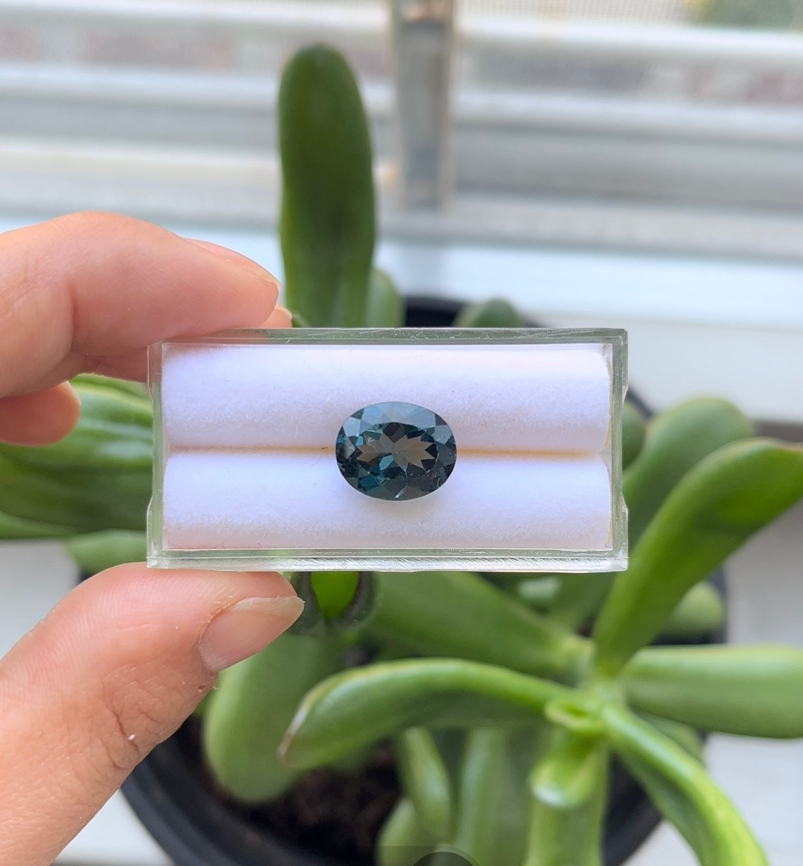 London Blue Topaz Oval Shape 12.1x9.9x7.4mm Single piece Approximately 5.62 Carat
