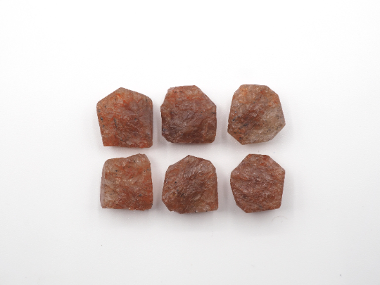 Natural Strawberry Quartz Rough Slice bottom flat, 11mm Approximately 37.81 Carat