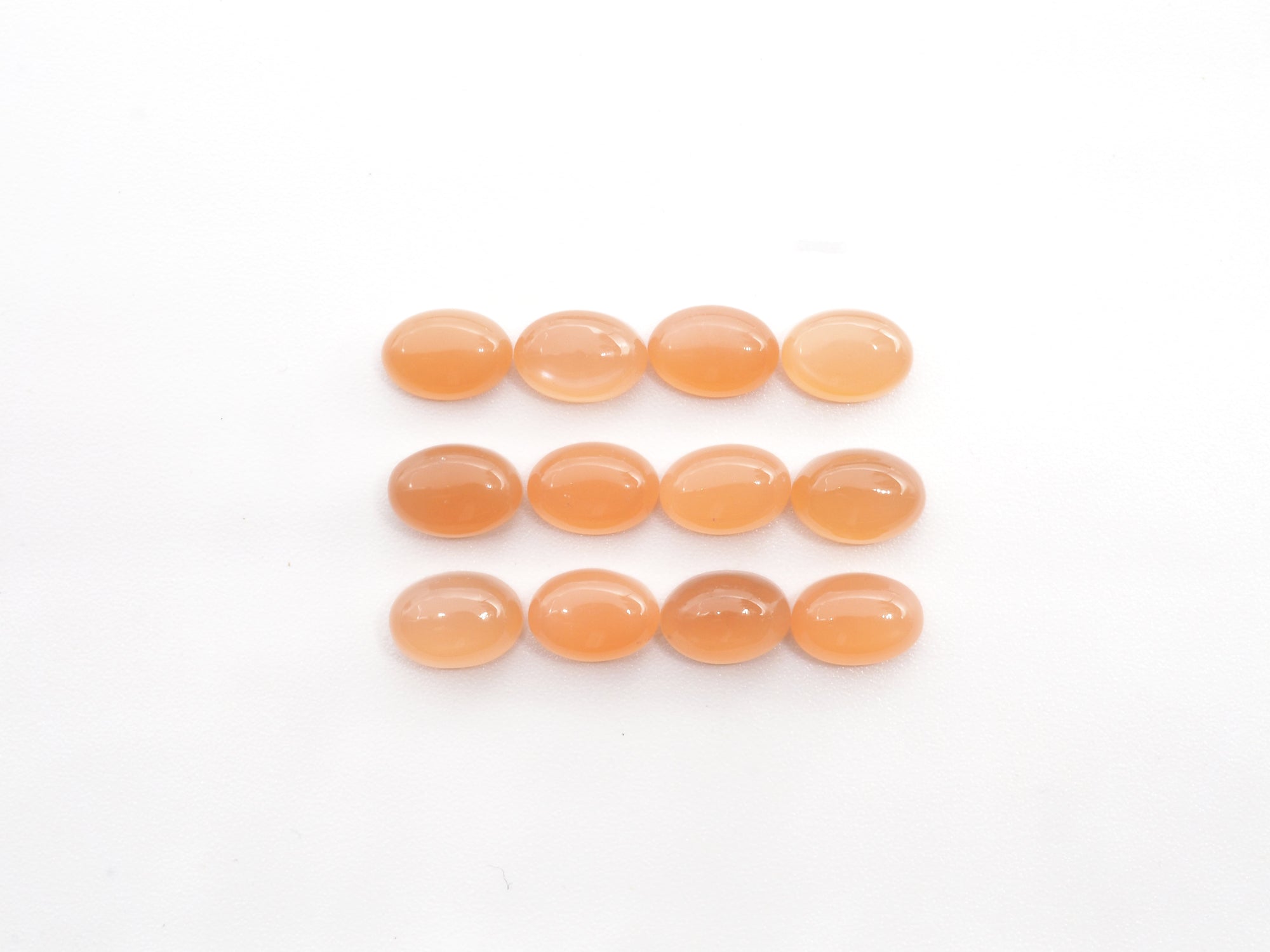 Peach Moonstone Cabs  7x5mm  Approximately 9.33 carat